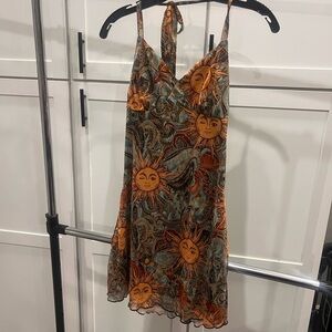 SHEIN Black and Multicolor Dress